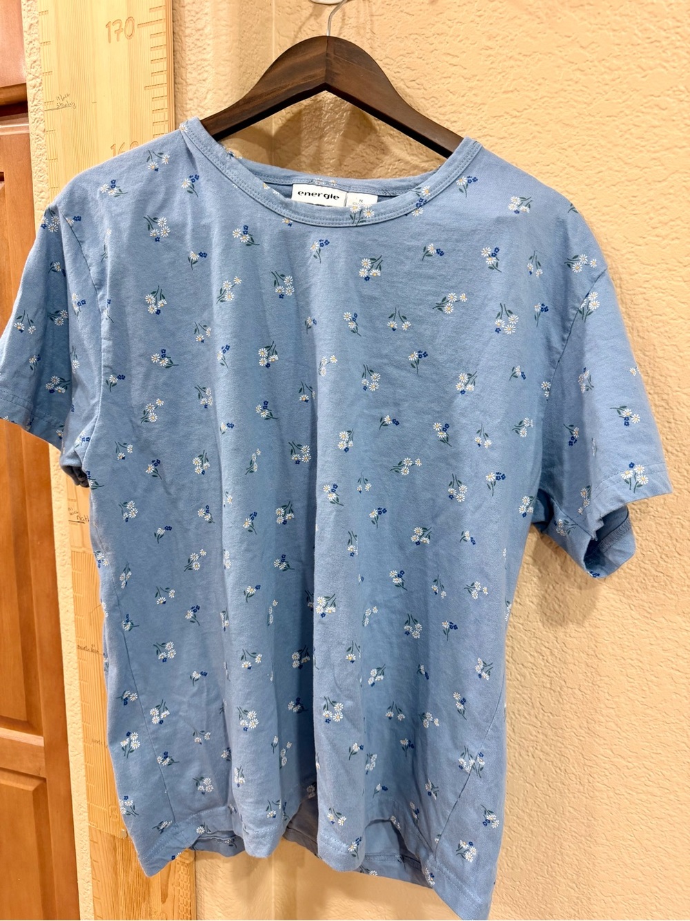 Y2K blue floral cotton Energie brand 1X
